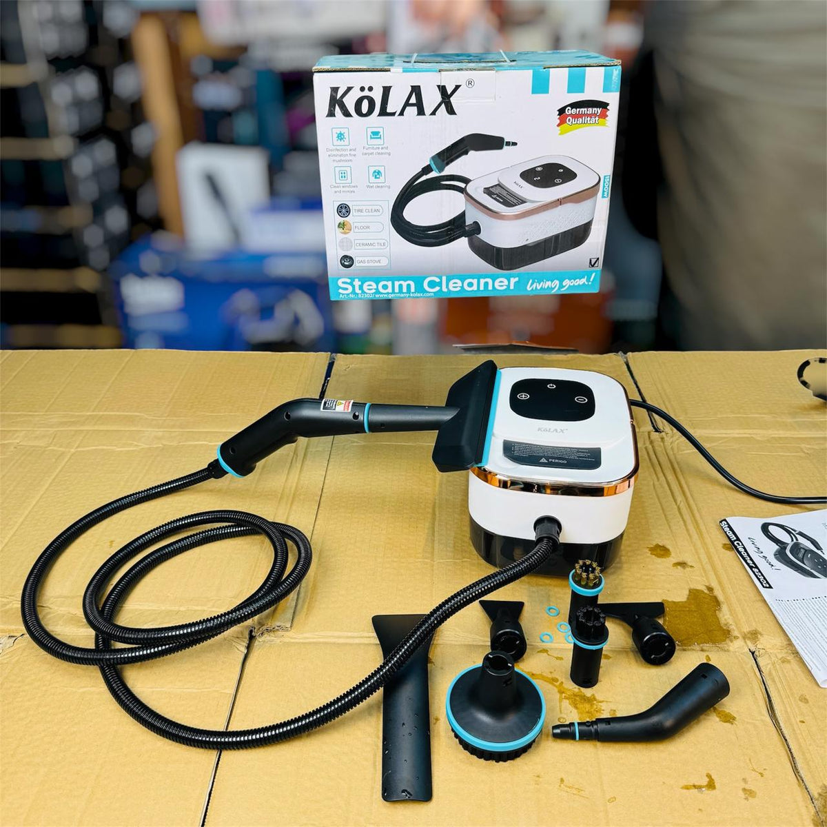 Kolax Steam Cleaner – Multi-Surface Household Steam Cleaner for Kitchen & Bathroom
