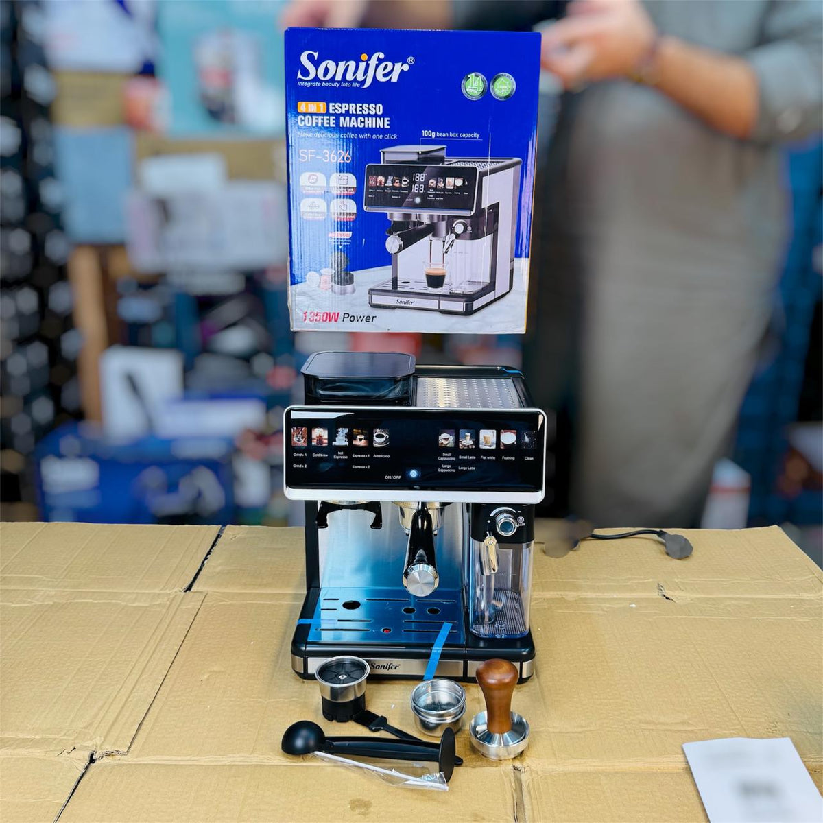 Sonifer Espresso Coffee Machine SF-3626 – Cappuccino & Latte Maker