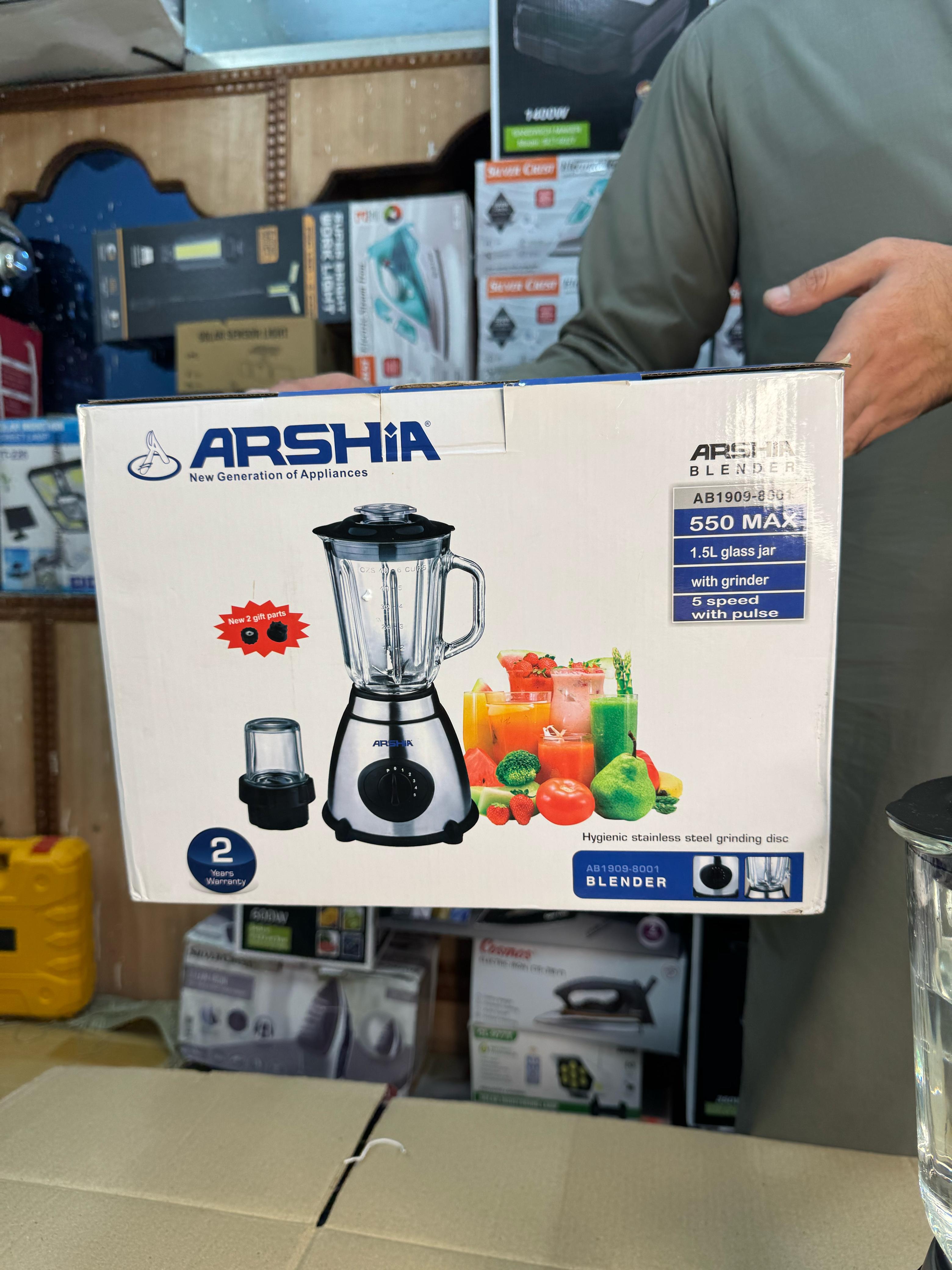 ARSHIA Germany 2 in 1 blender grinder