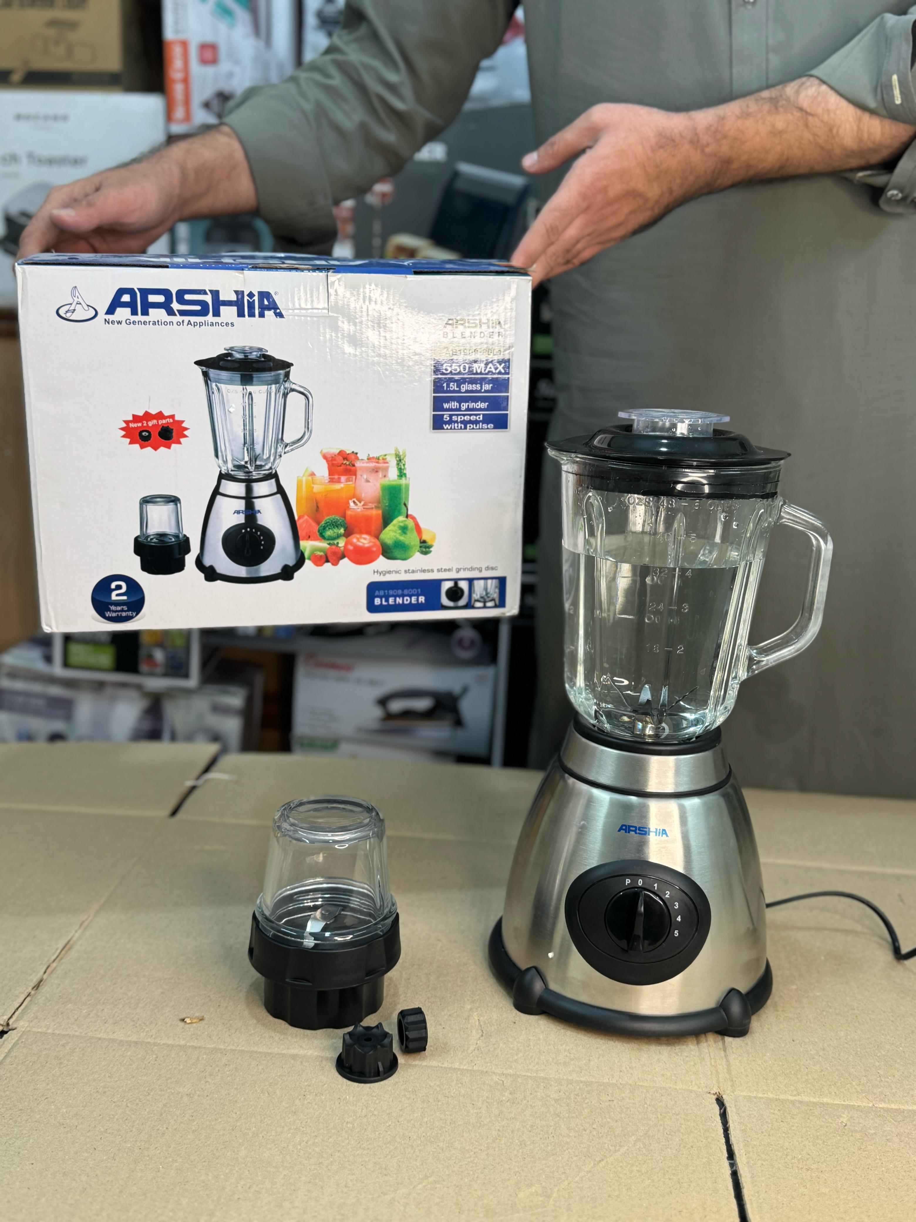 ARSHIA Germany 2 in 1 blender grinder