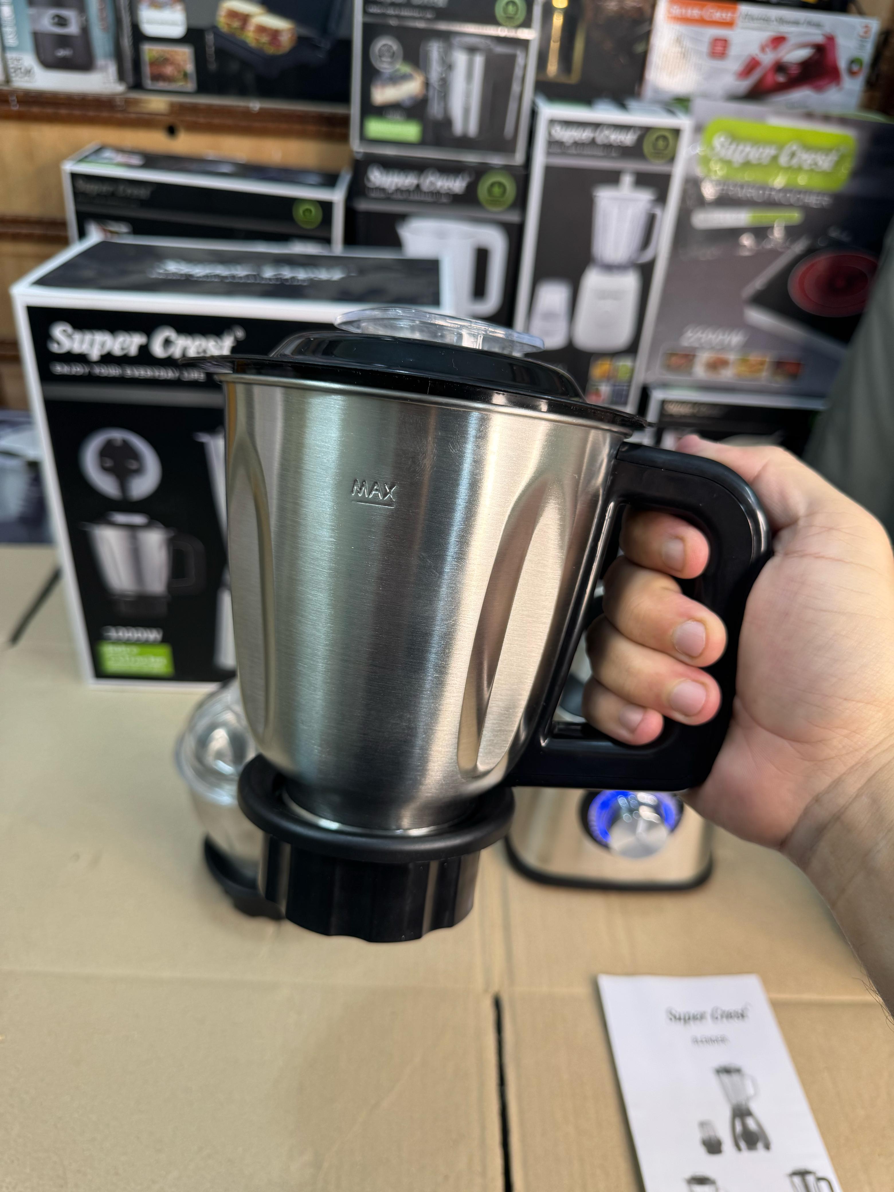 Germany super crest 3 in 1 stainless steel blender