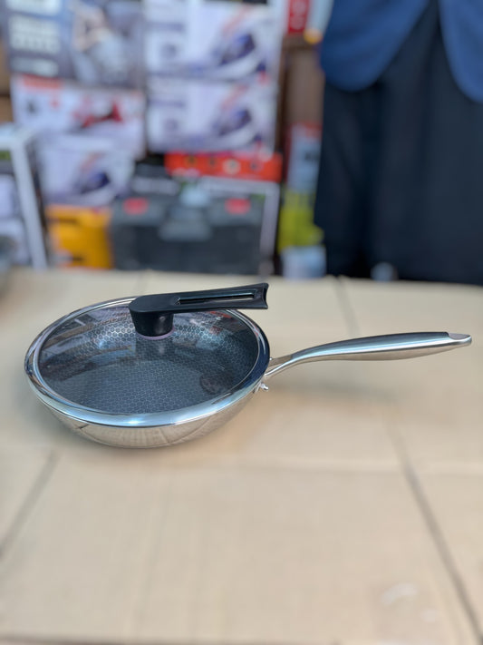 Honeycomb 26 cm lesser coating flat Fry Pan