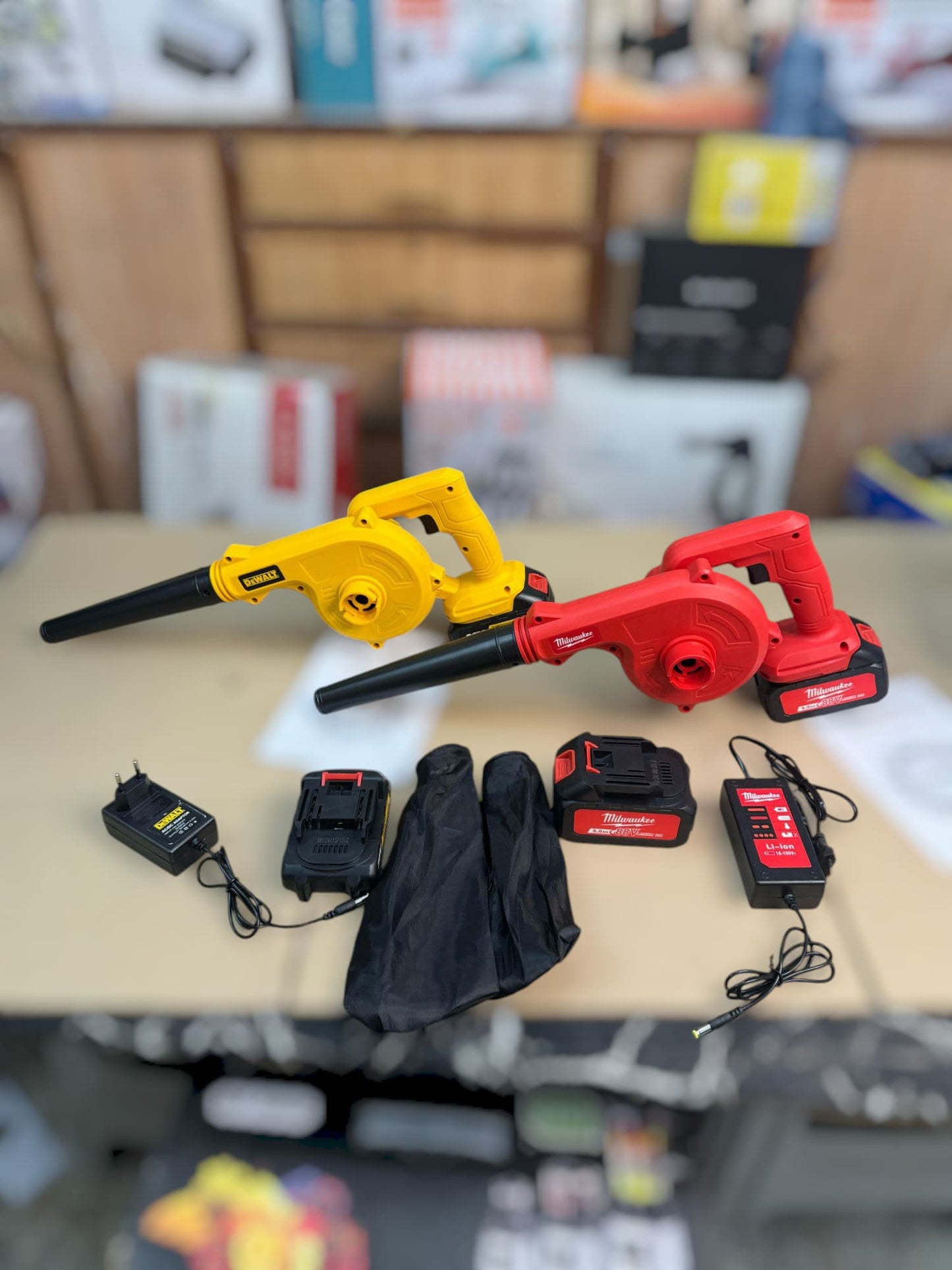 lot imported Milwaukee 88v & Dewalt 36v air blower