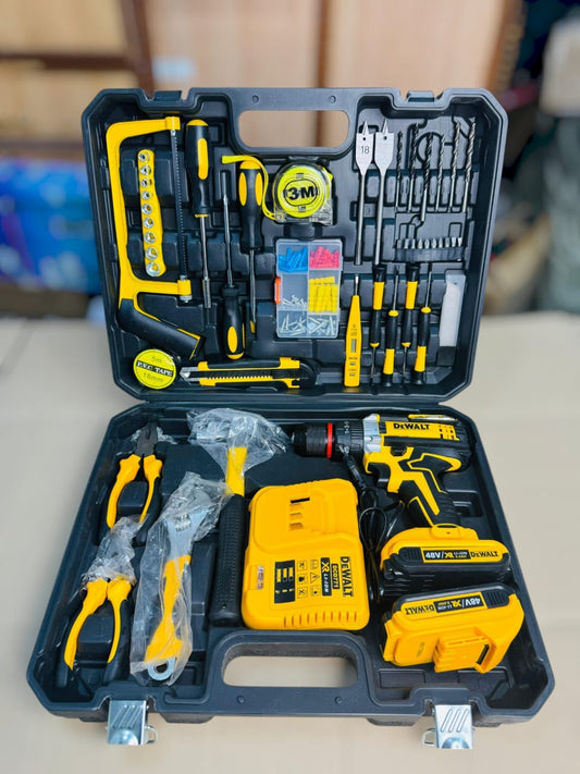 DeWalt commercial use 117 pcs drill machine set 48V