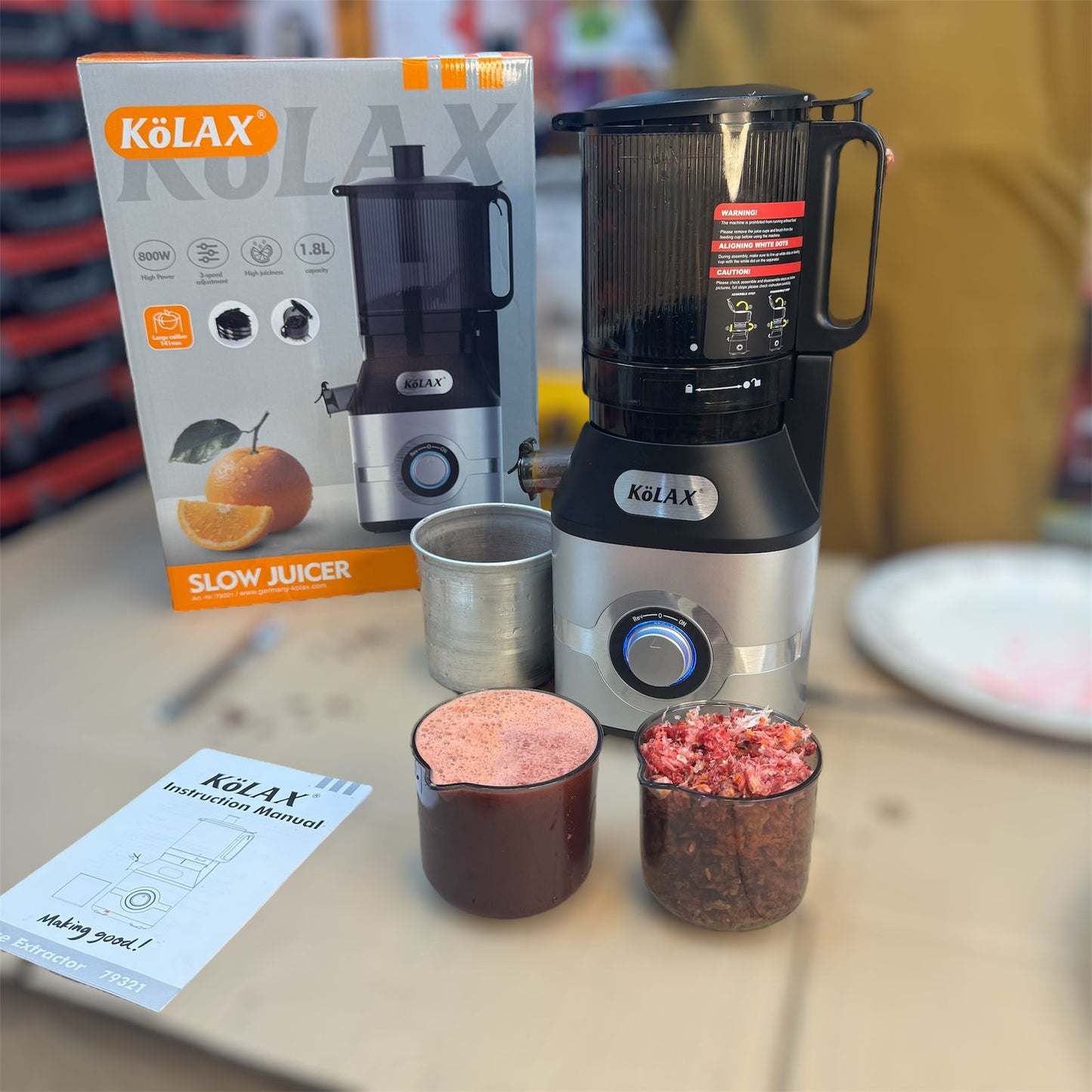 KoLAX Germany cold press Slow juicer Nr.79321