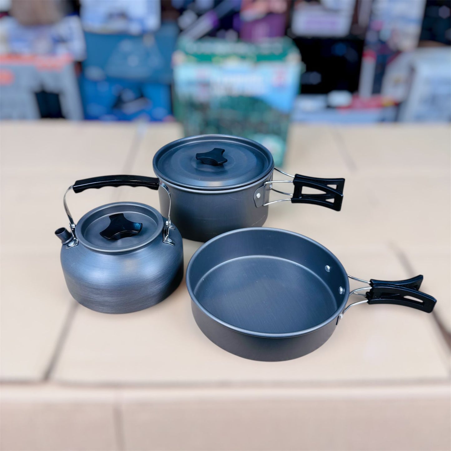 camping cooking pot set