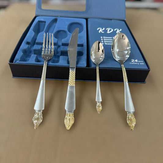 KDK 24 pcs Stainless Steel Cutlery Set