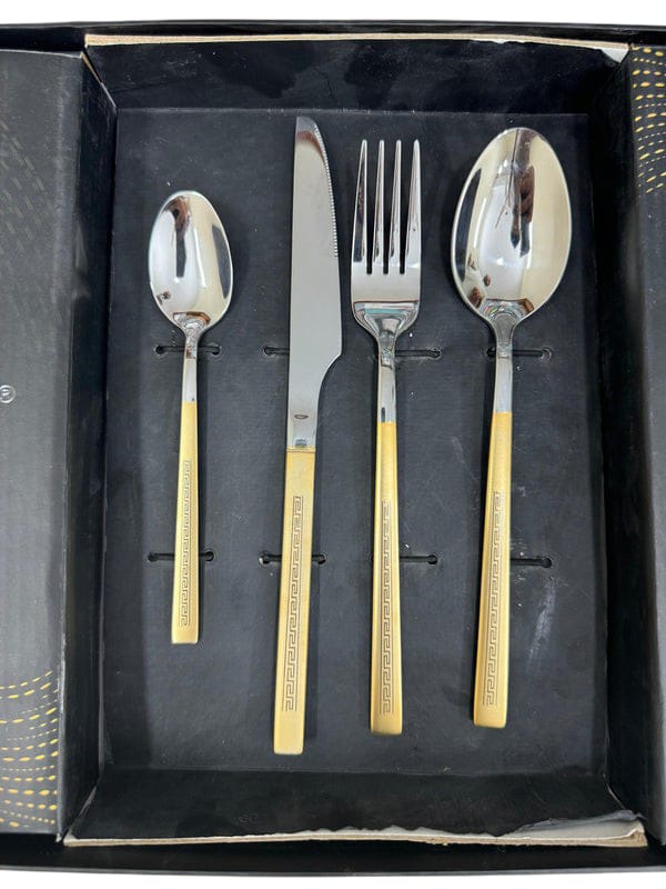 AYD 24 pieces golden cutlery set