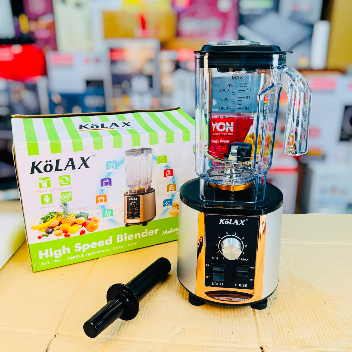 KOLAX Professional Kitchen Blender 2L model no 709318. 3200W