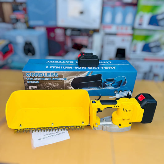 Cordless Tea Plucking Machine & Hedge Trimmer 310mm – Battery-Powered Garden Trimmer