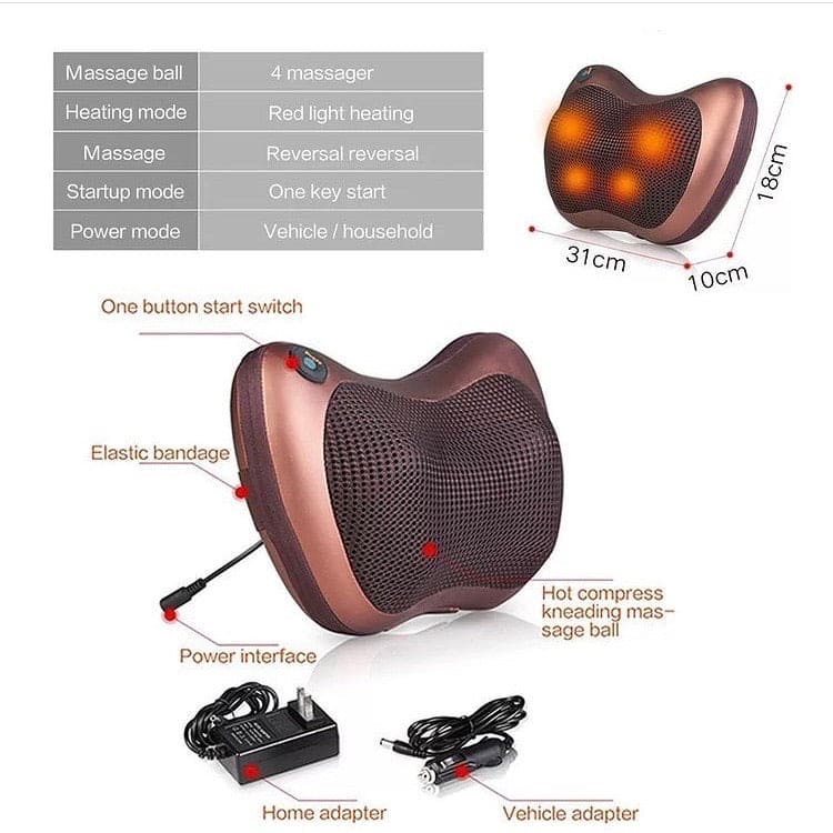 Car Massage Pillow Back Massage Neck Massager