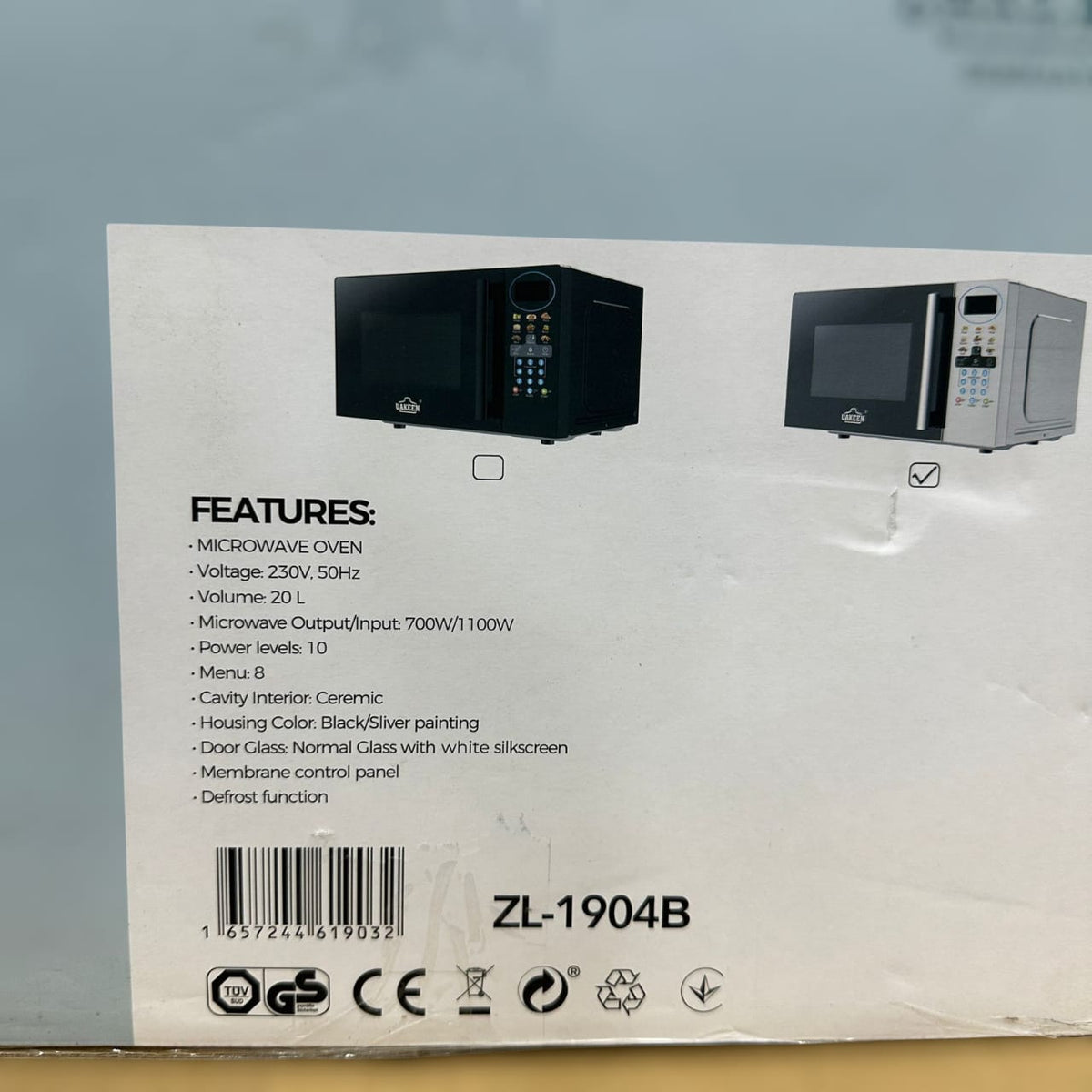 Uakeen 20L Digital Microwave Oven ZL-1904B