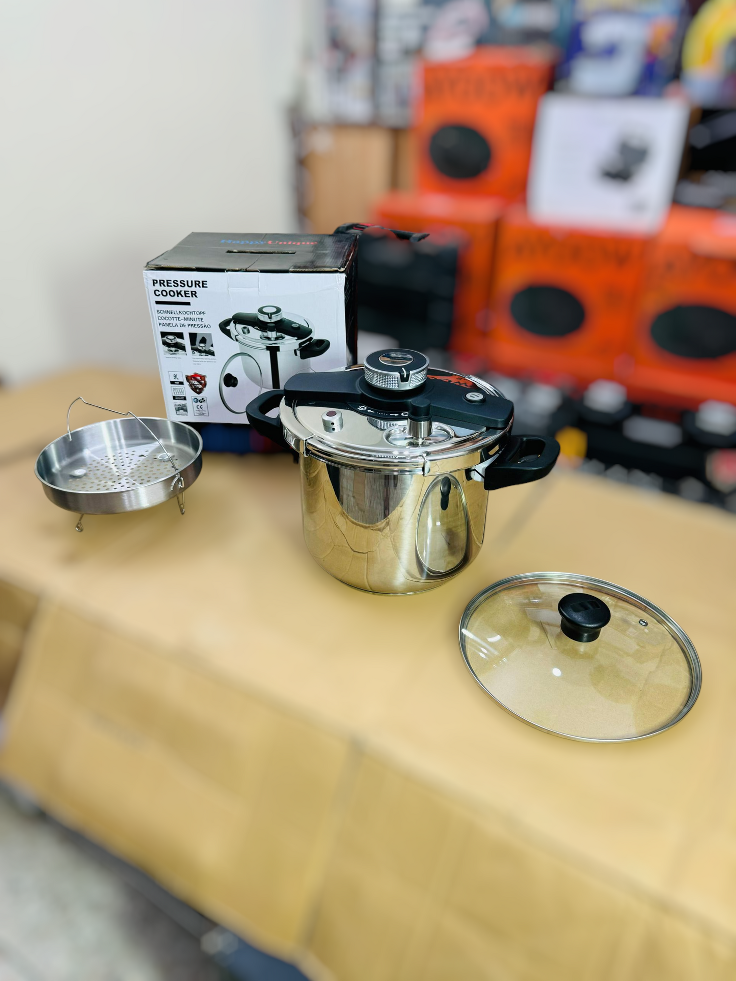 Germany one touch automatic 9L 2 in 1 pressure cooker