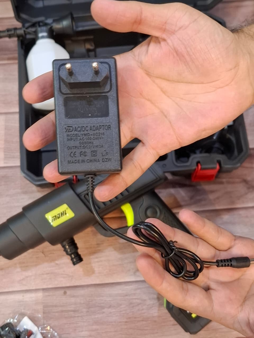 MDHL touch solar & car washer 48v double battery