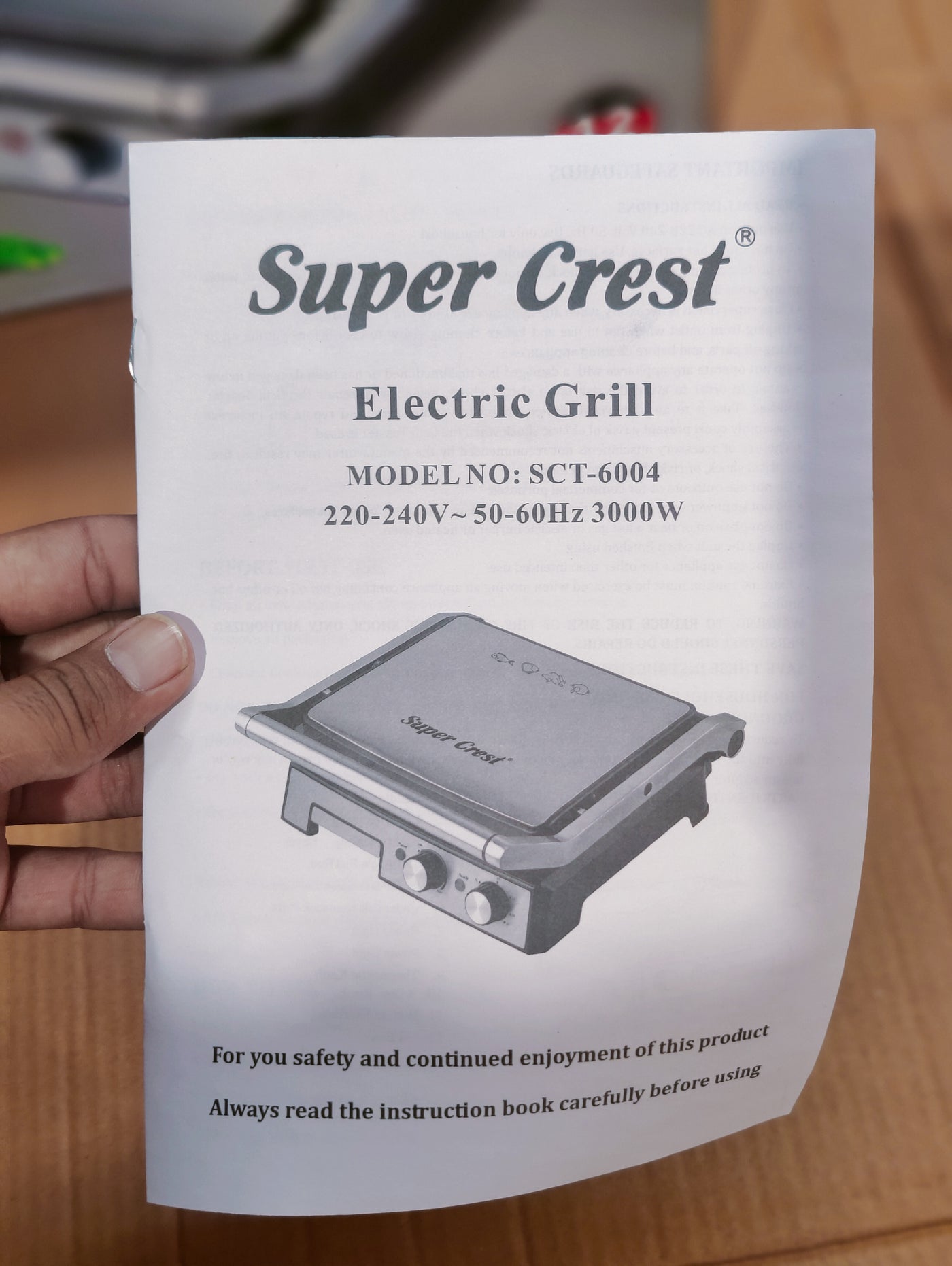 Super Crest Germany Panini & grill maker sct-6004