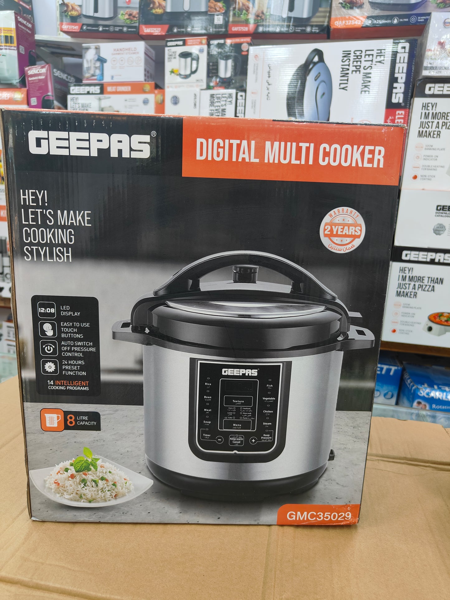 Geepas 8L Digital Multi Cooker ( pressure cooker