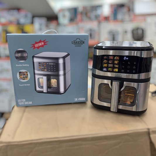 Uakeen Digital Double Heating Air Fryer 10L Capacity ZL-1709 PLUS