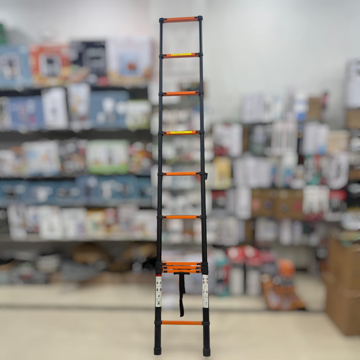 Black Telescopic Foldable Aluminum Ladders