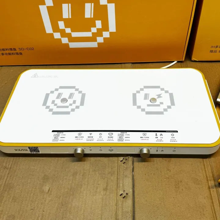 Solista Double burner induction cooker with grill