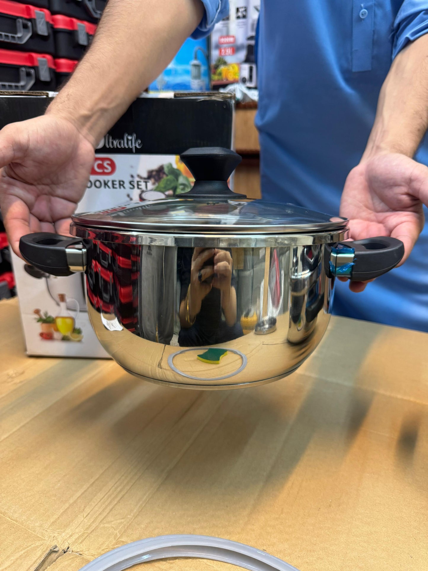 Tefal 3 in 1 pressure cooker set 7+5 L