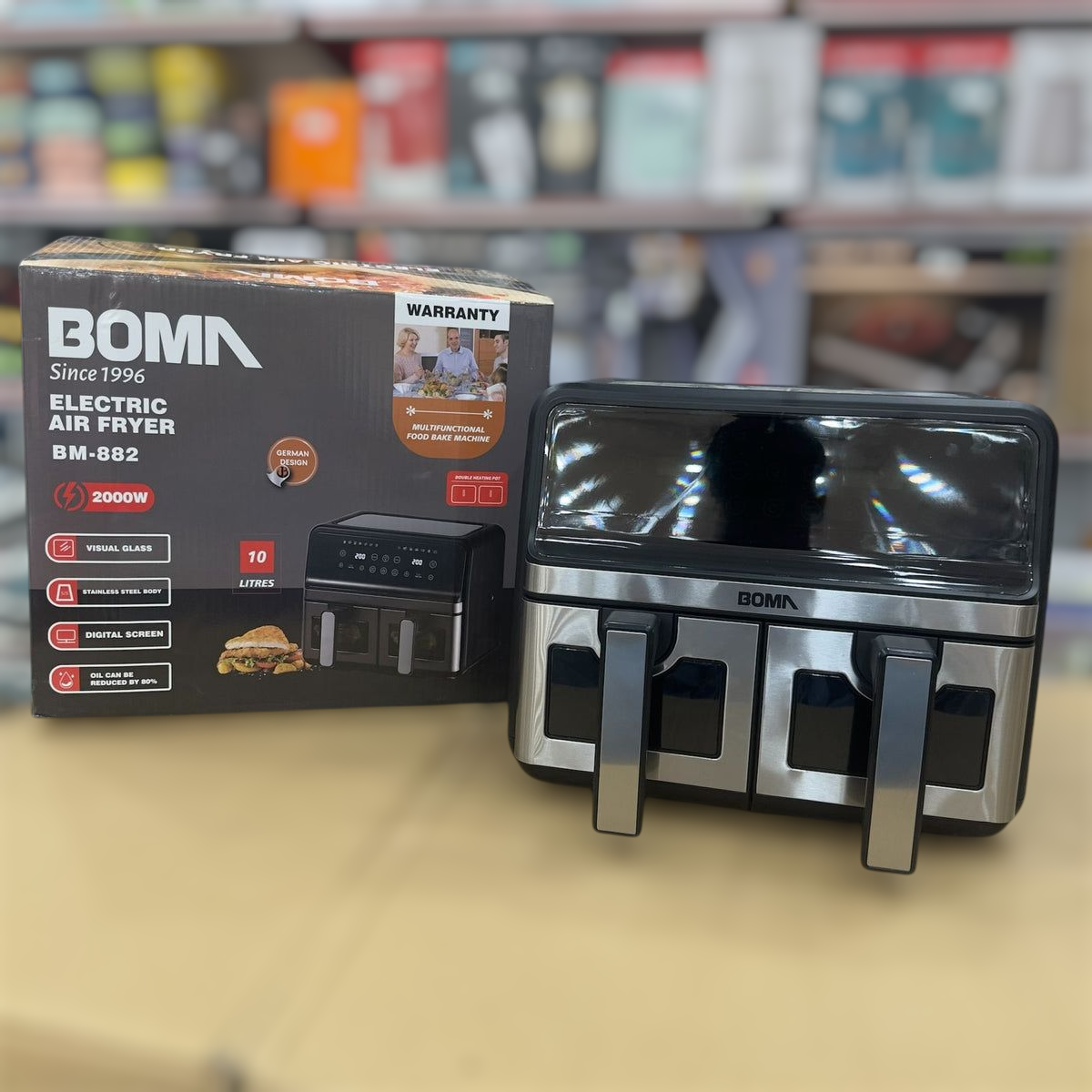 Boma Double Door 10L Digital Air Fryer BM-882