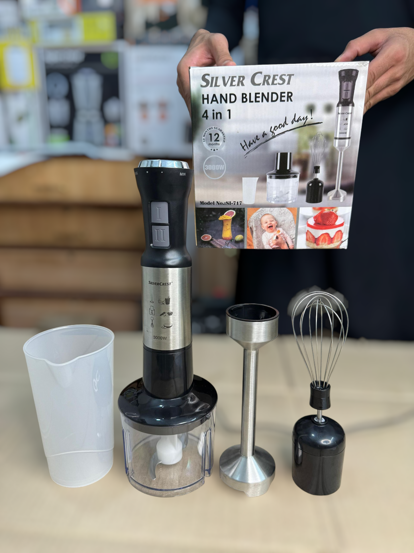 silver crest 4 in 1 hand blender set