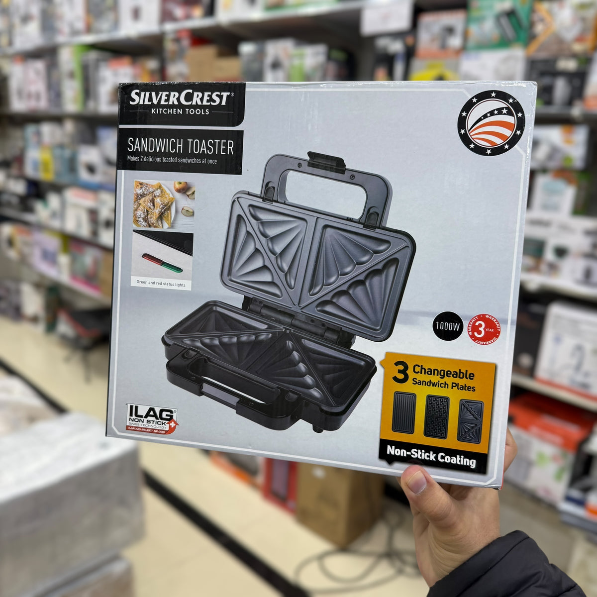 Silver Crest 3 in 1 Sandwich Maker