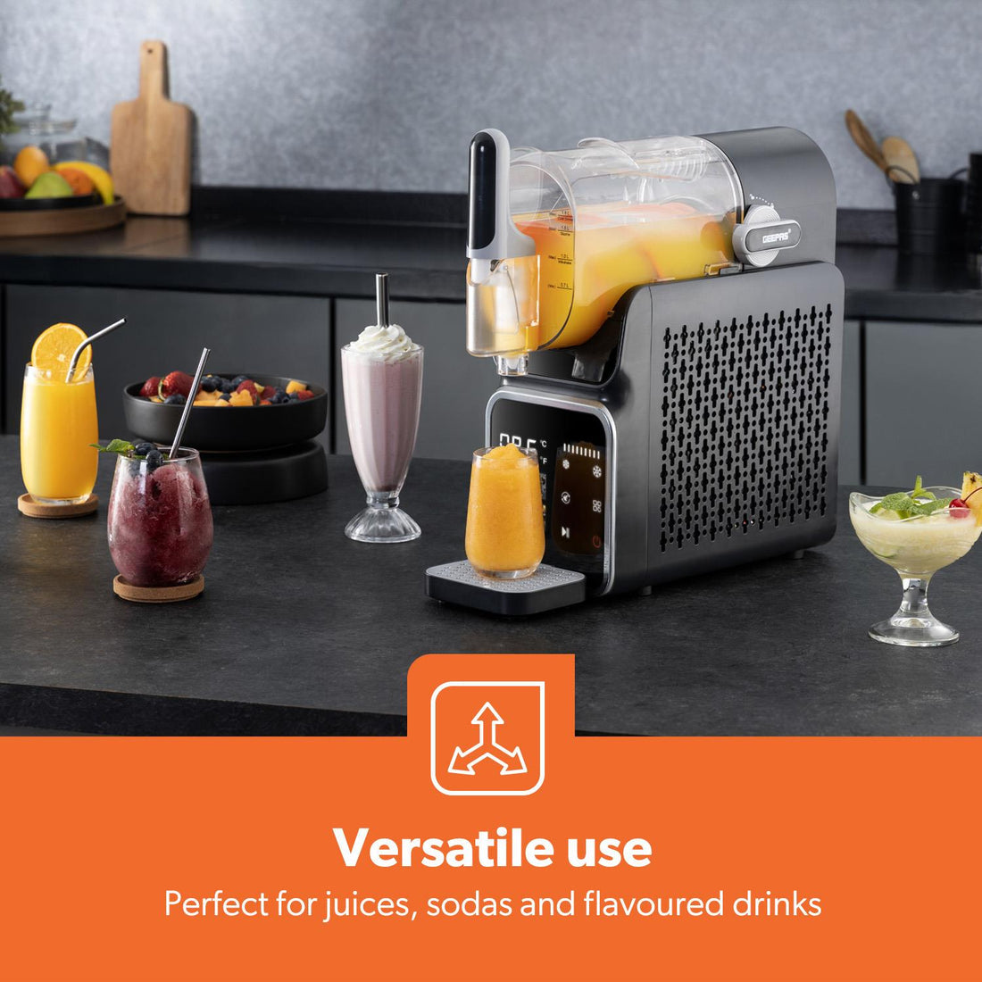 Geepas Slush Machine for Home, Party & Small Business, Makes Slushies