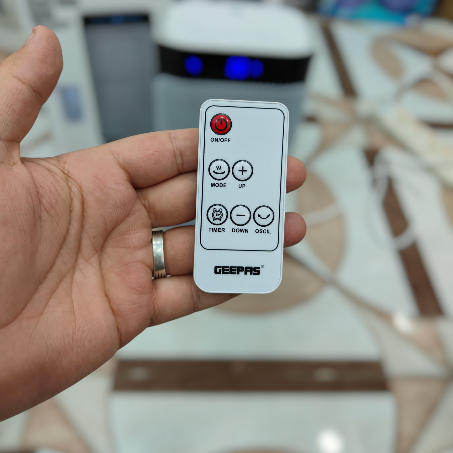 Geepas PTC ceramic digital blower heater with remote GRH 28568P