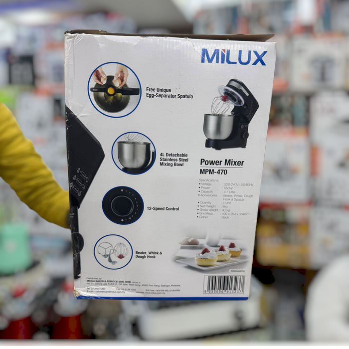 MILUX Professional Stand Mixer mpm 470