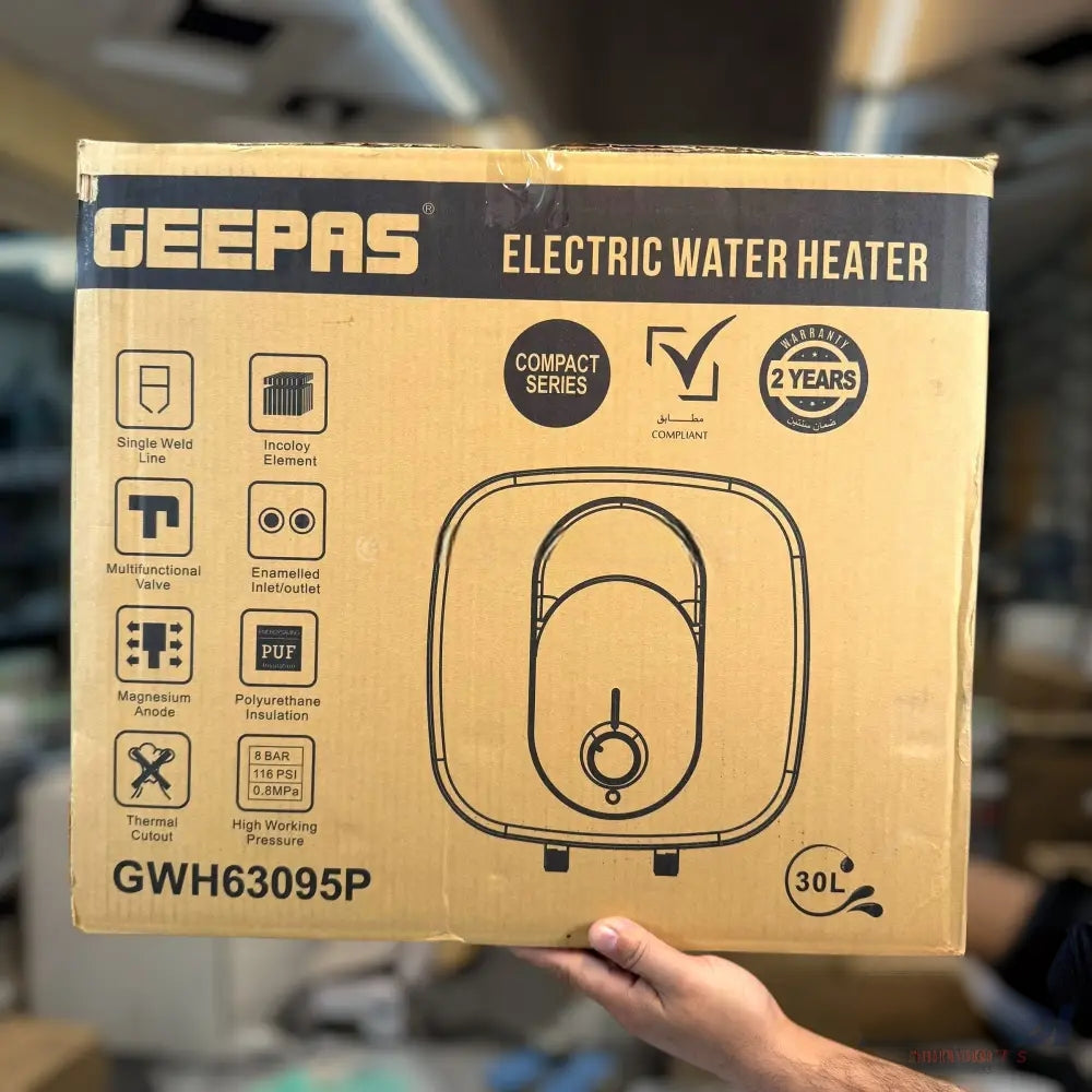Geepas 15 & 30L ELectric Water geyser (water heater