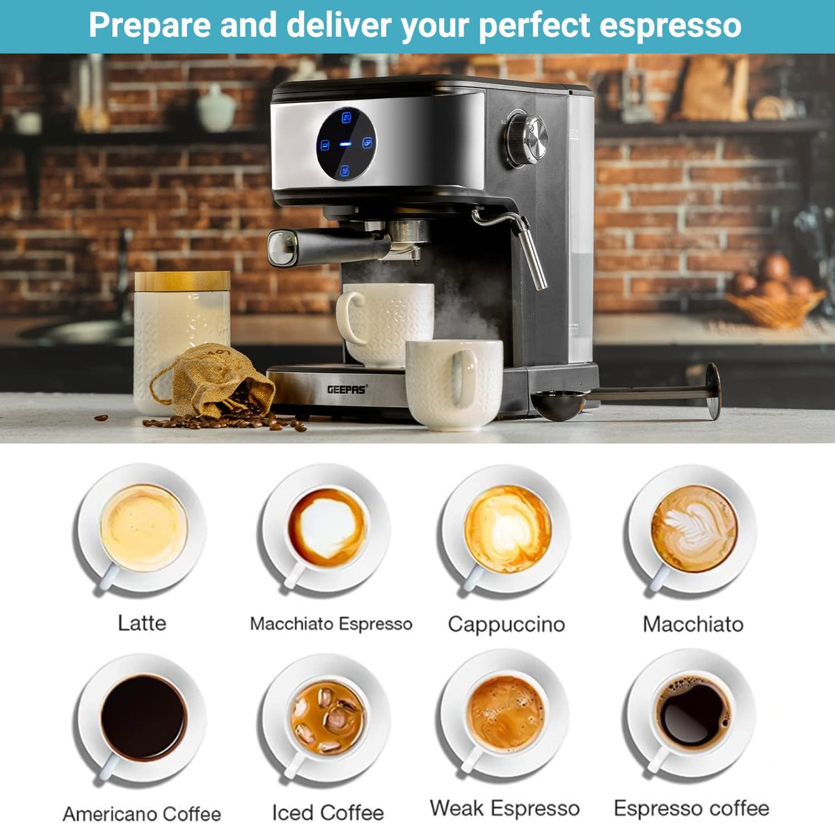 Geepas Digital Coffee Maker 41511