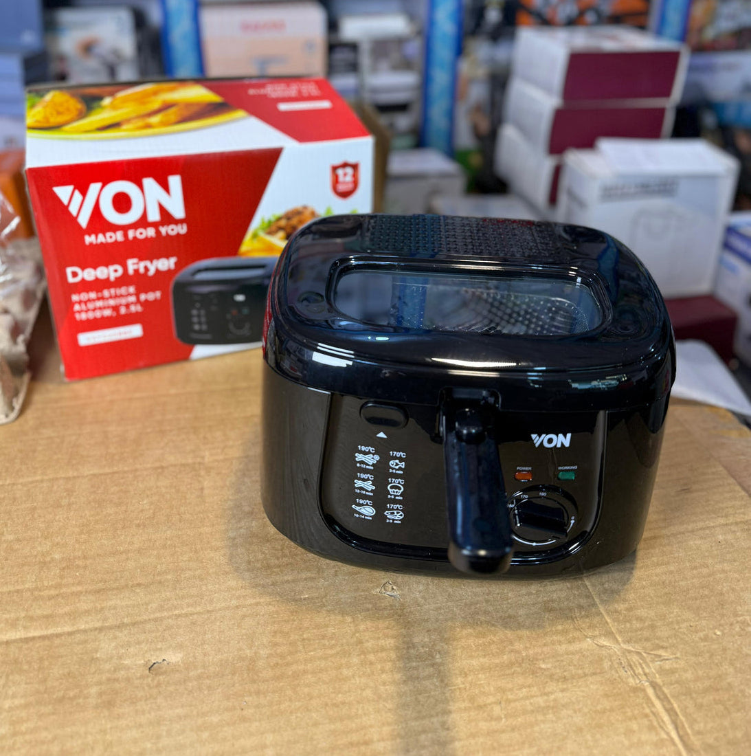 Von Deep Fryer 2.5L VSYD25BBK