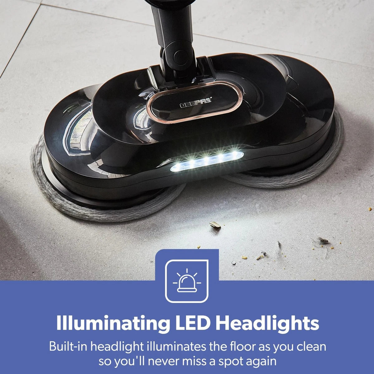 GEEPAS Digital Steam Mop Upright Steam Cleaner Floor Mop 63077