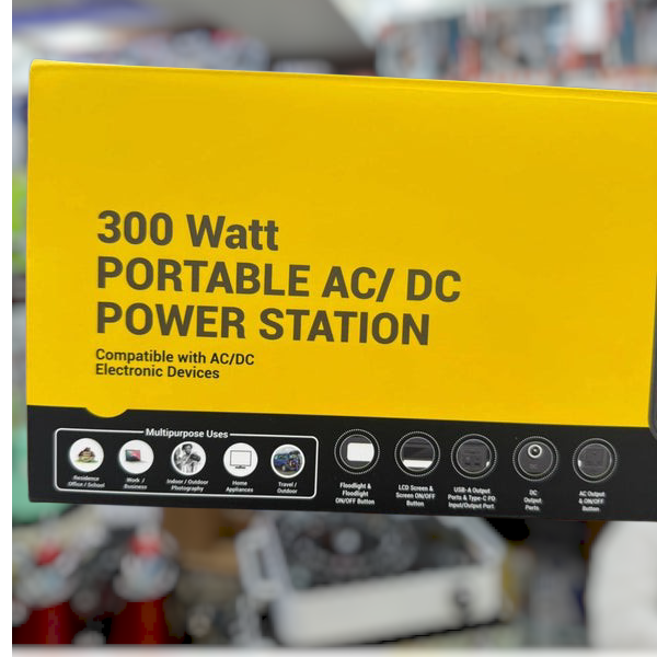 AC / DC 300 Watt Portable Power Station