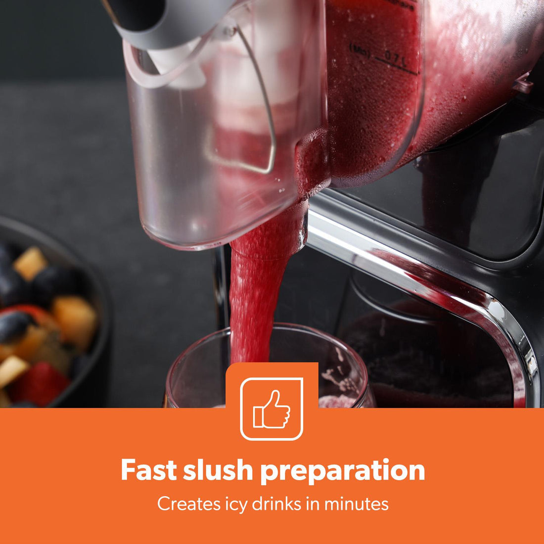 Geepas Slush Machine for Home, Party & Small Business, Makes Slushies