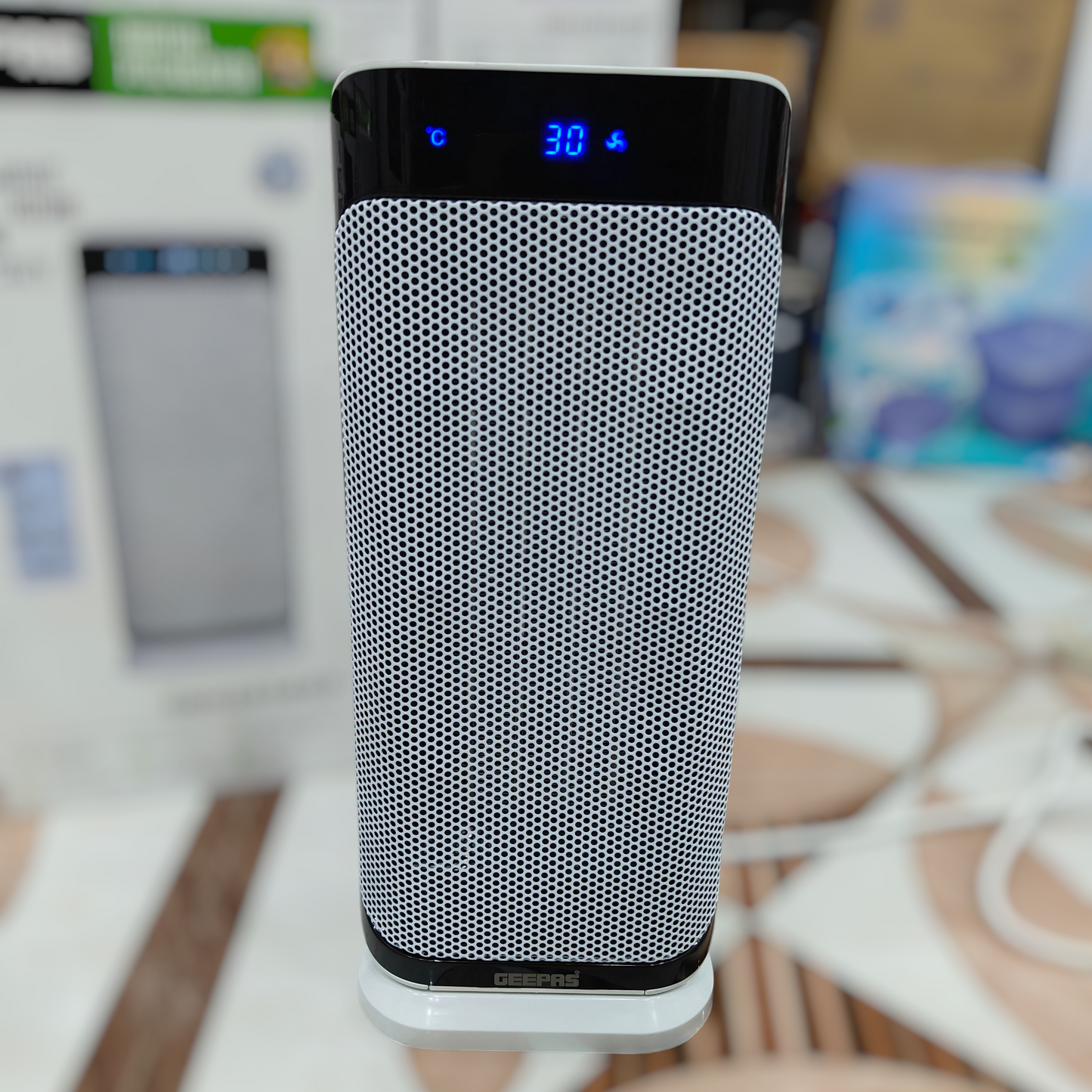 Geepas PTC ceramic digital blower heater with remote GRH 28568P