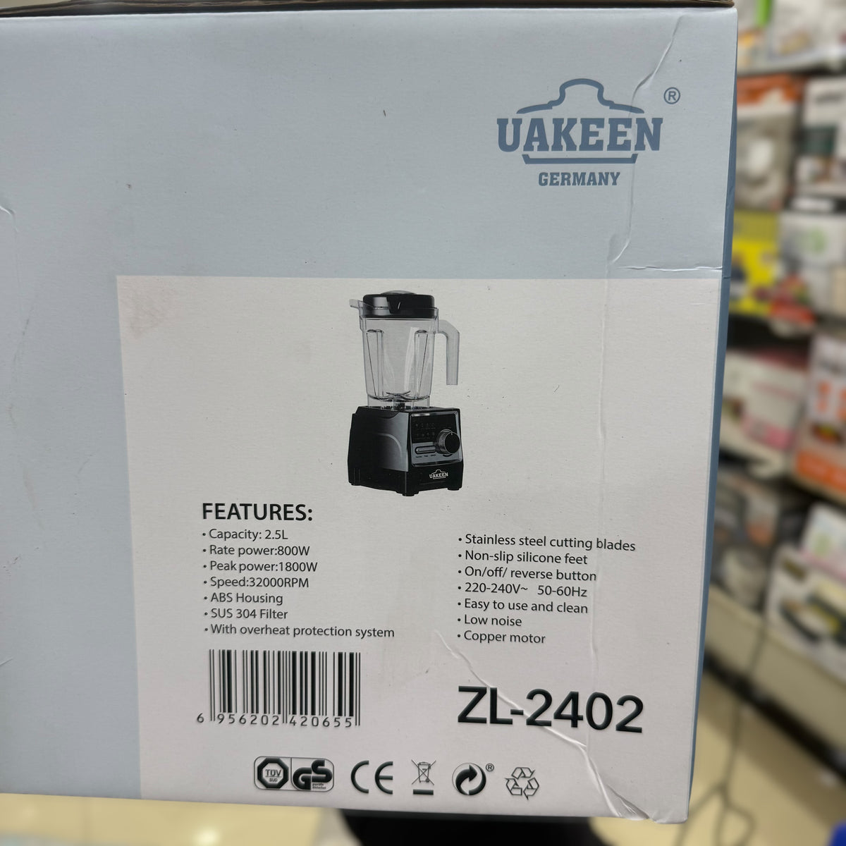 Uakeen Professional Digital 2 in 1 Blender ZL-2402