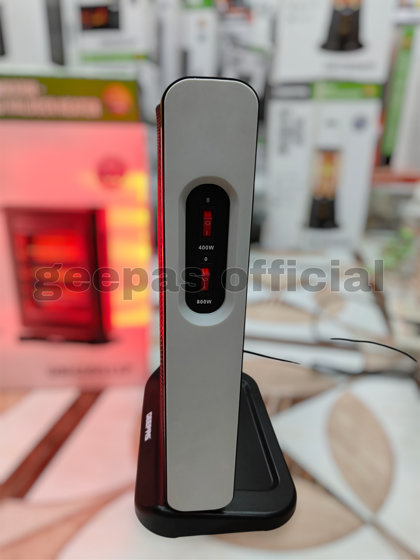 Geepas Red halogen heater