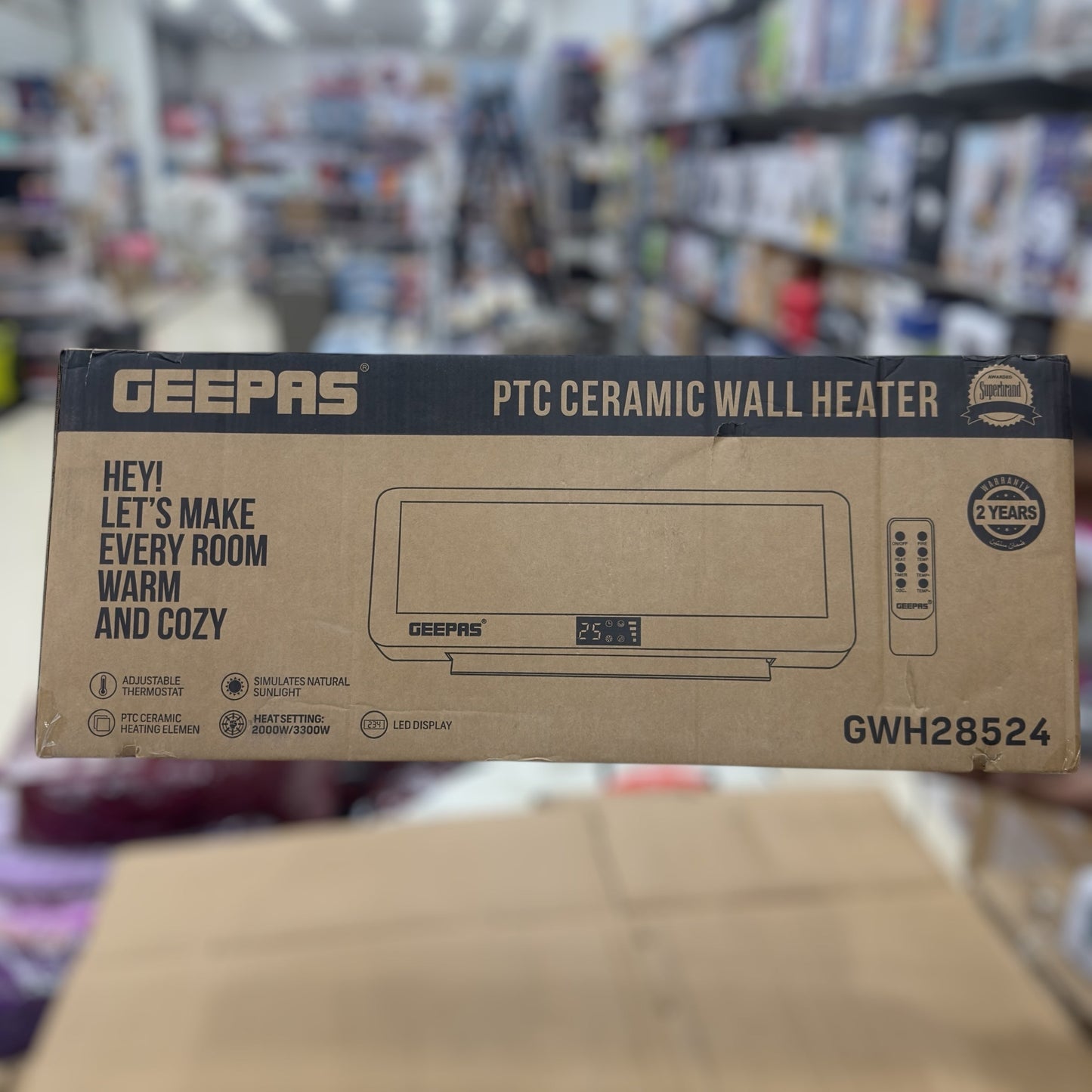 Geepas PTC Ceramic Wall Heater 28524