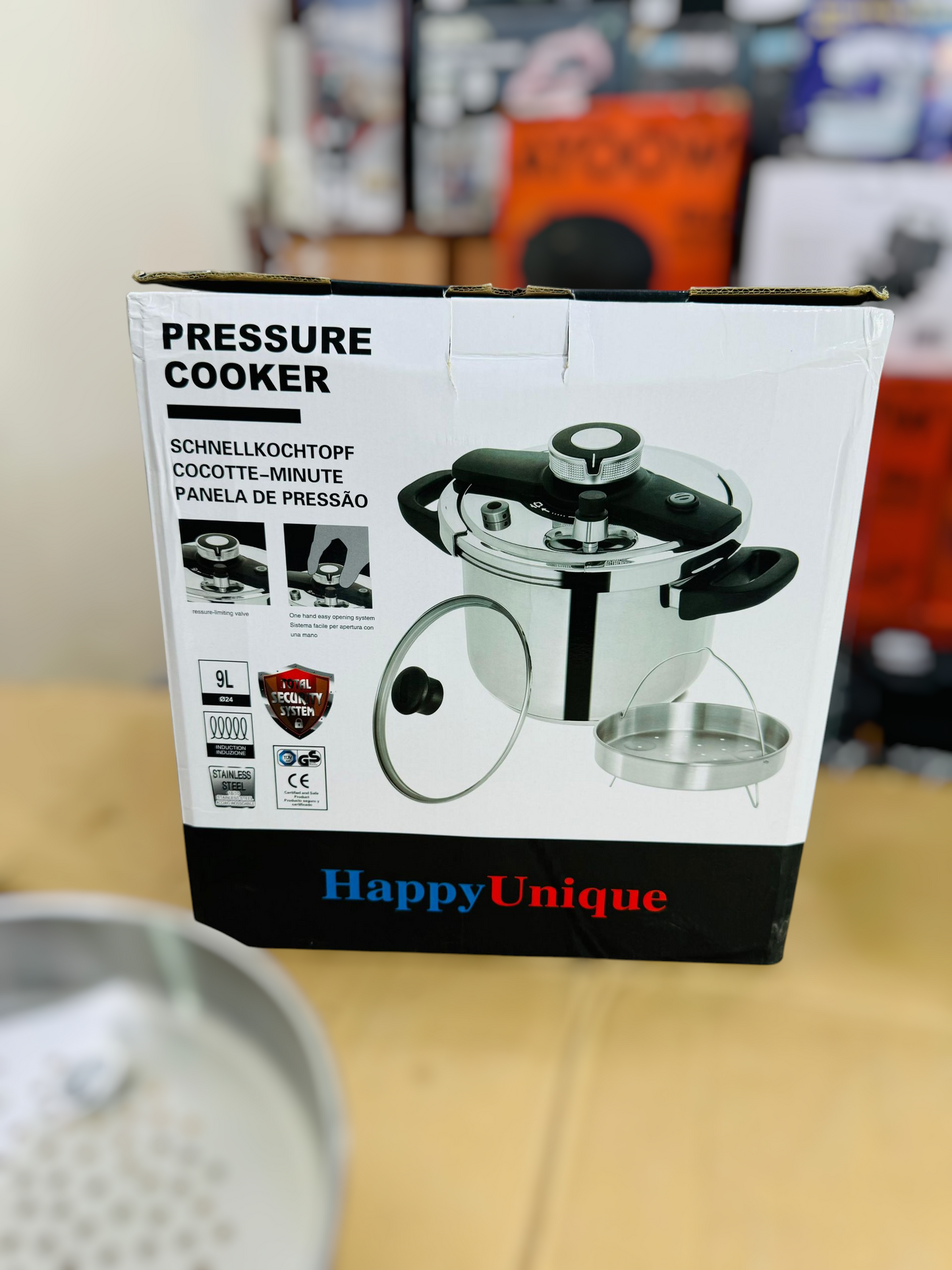 Germany one touch automatic 9L 2 in 1 pressure cooker