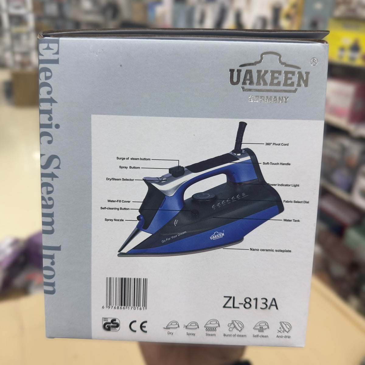 Uakeen Steam Iron ZL-813A