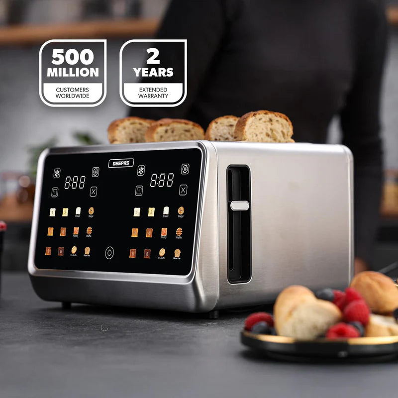 Geepas Digital 4-Slice Toaster- GBT36569UK