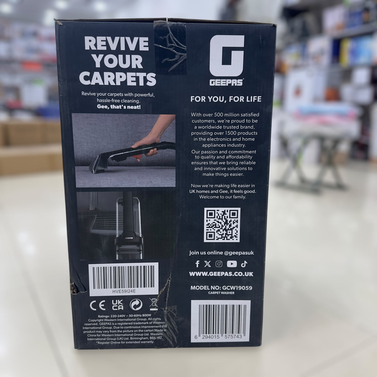 Geepas  Carpet Washer  floor cleaner GCW19059