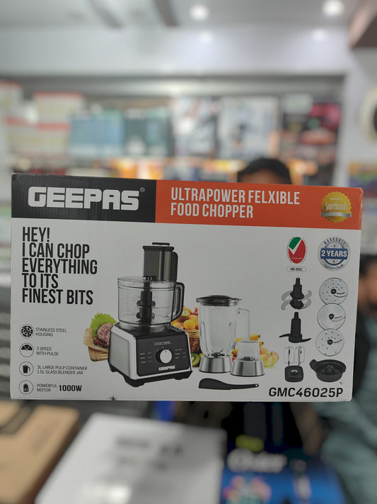 Geepas UltraPower Flexible juicer Blender Food Chopper GMC46025p