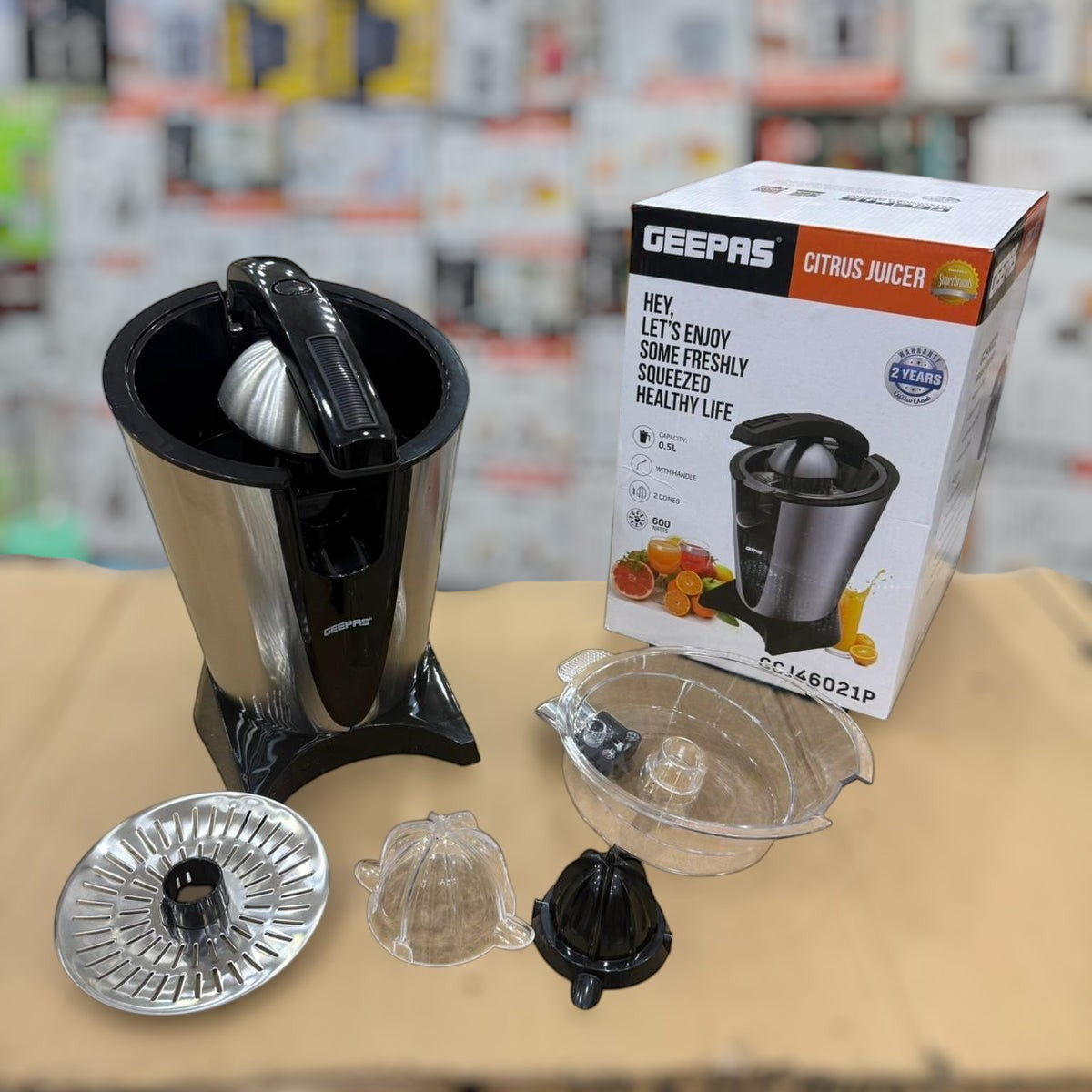 Geepas Handle Citrus Jucer 46021