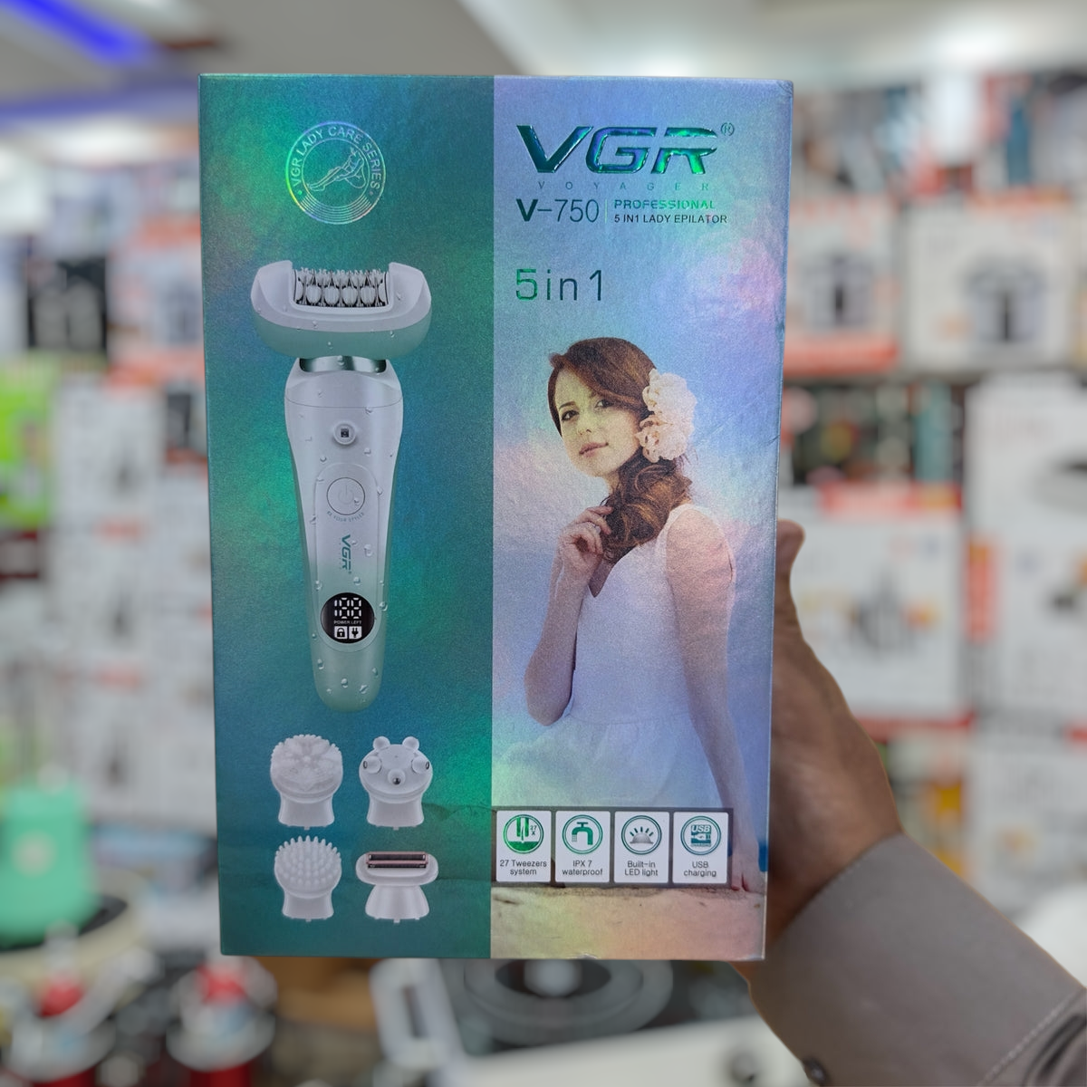 VGR 5 in 1 Lady Epilator V-750