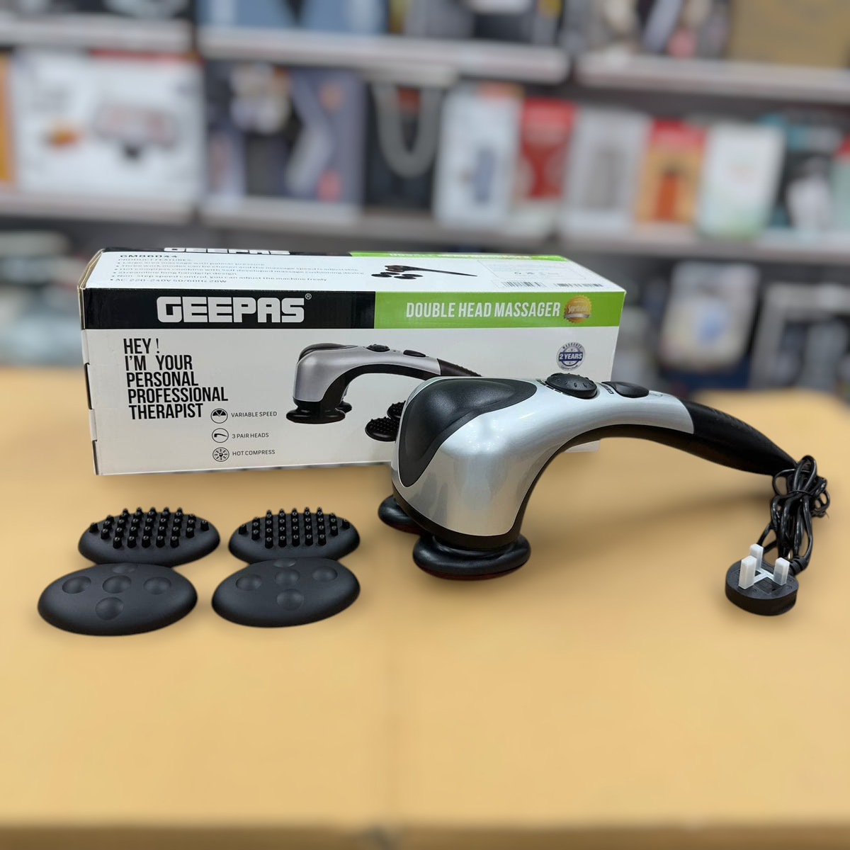 Geepas Double Head Massager 86040