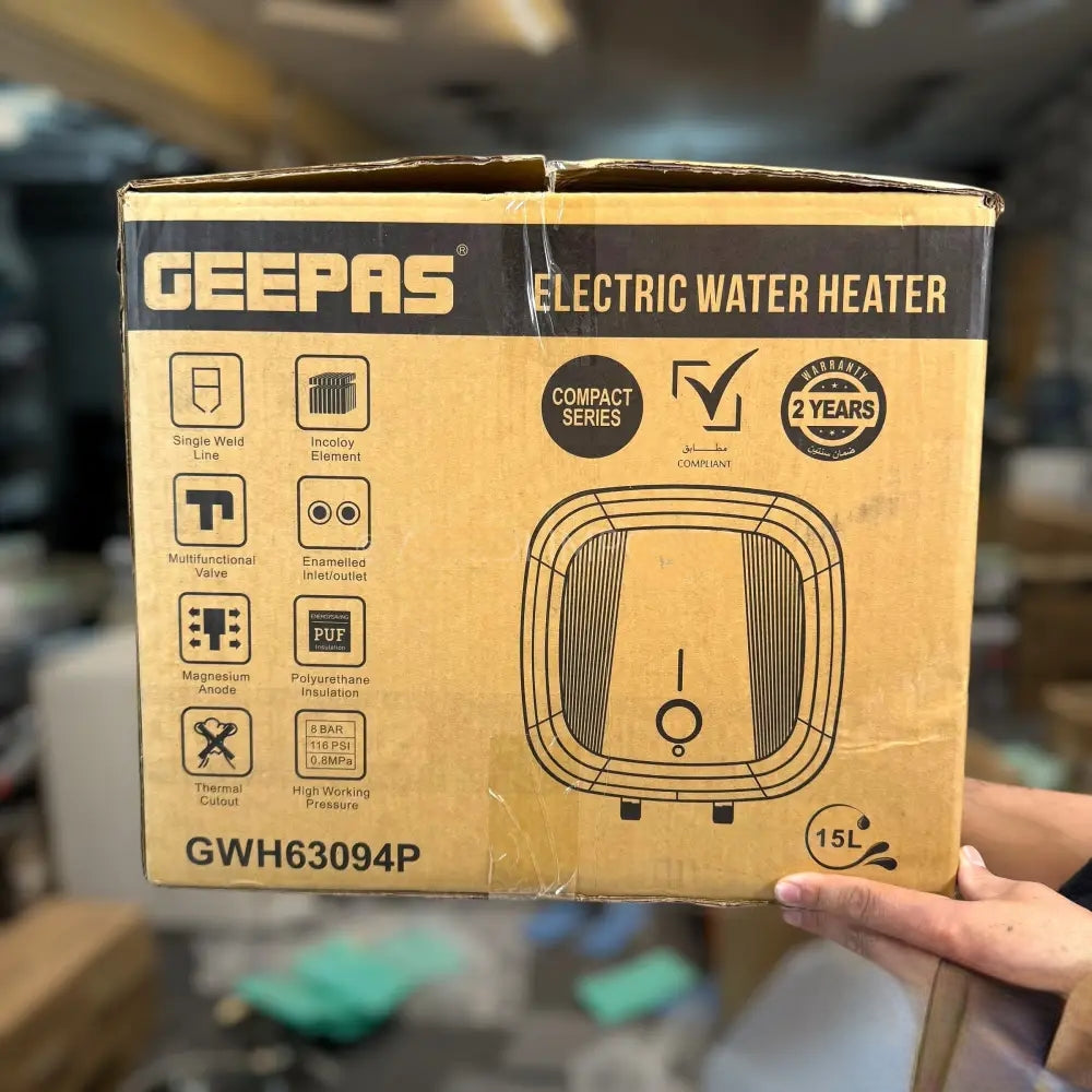 Geepas 15 & 30L ELectric Water geyser (water heater