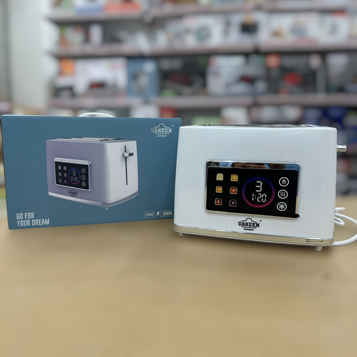 Uakeen Digital Color Diplay Toaster ZL-2112